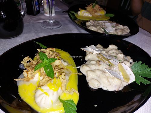 Gnochetti and Kulorgionis 18 euros each at Rocca Ja in Castelsardo