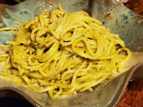 Pistachio pesto pasta at Bracka 20 in Warsaw