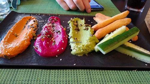 Trio of spreads at Urban & Veggie in Dubrovnik