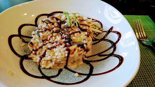 Mushroom risotto at Urban & Veggie in Dubrovnik