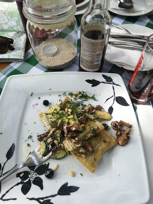 Vegan German Ravioli at Trebeler Bauernstuben in Trebel