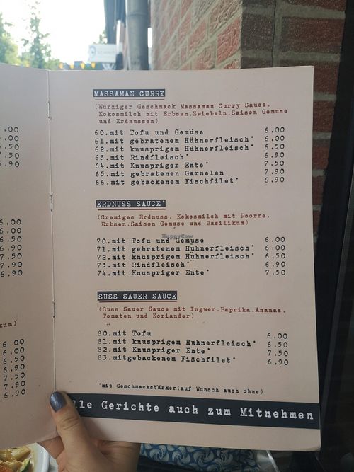 Menu Part 2 at Hanoi Bistro in Soltau