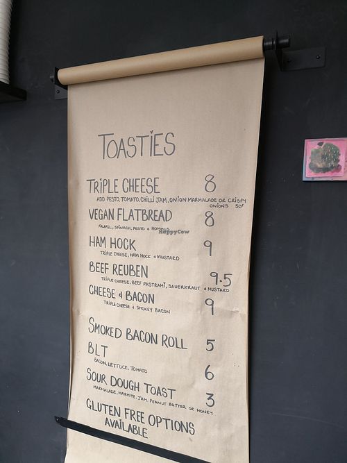 Vegan flatbread at Canopy in Guildford