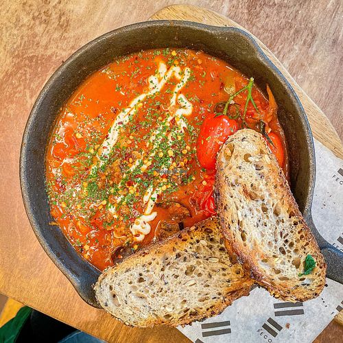 vegan shakshuka at Fego in Cobham