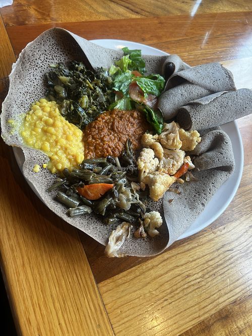 Veggie platter   at Enat Kitchen in Portland