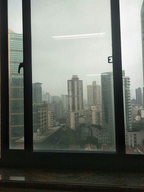 Our lunchtime view. at MaGe's Maitaishao in Shanghai