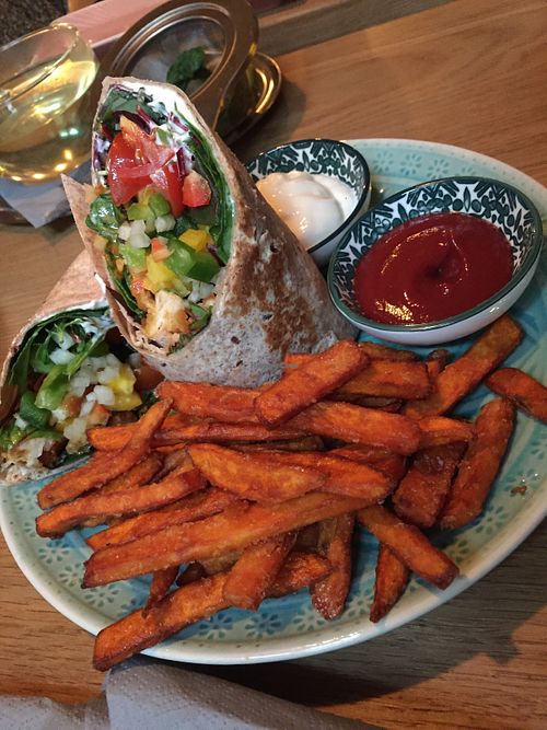 Good Girl Burrito (vegan) at Nana in Heidelberg