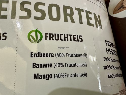 allegedly three vegan flavours (but only one available)  at Buonissimo in Bad Neustadt An Der Saale