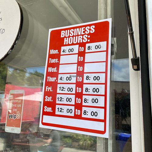 Hours at Baby Blue Woodfired Pizza - Food Cart in Portland