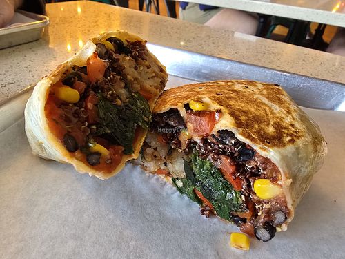 Vegan garage burrito at Moab Garage Co. in Moab