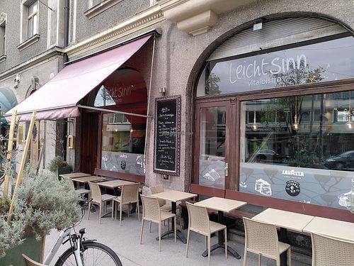 The outside at LeichtSinn Vitalbistro in Salzburg