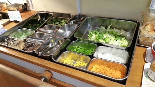 salad at Greens Vegetarian Dishes in Osaka