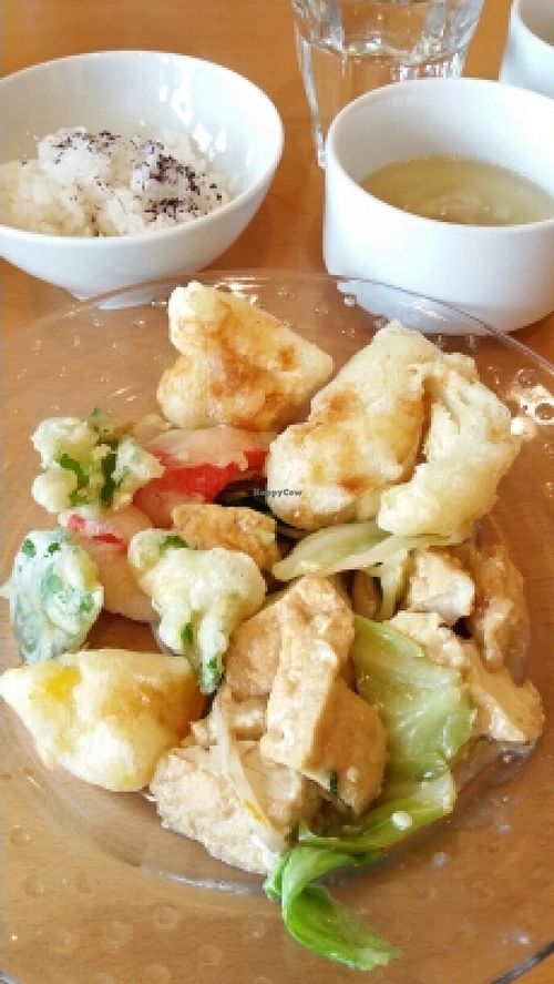 dish 1 at Greens Vegetarian Dishes in Osaka