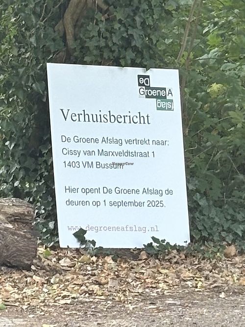 Sent to HC on 17the August 2025  at De Groene Afslag in Bussum