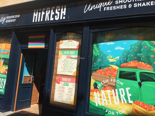 Outside at HiFRESH in Prague