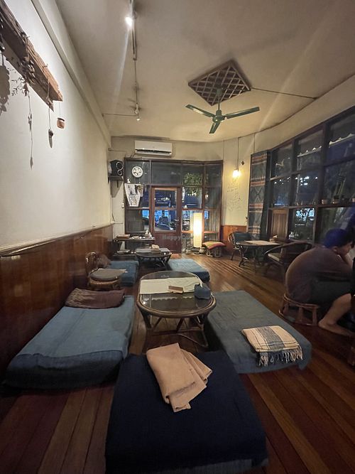 Ambiance inside   at Ango in Vientiane