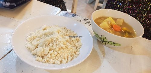 קוסקוס של בית מדהים עם מרק מהמם at Basbousa in Koh Phangan