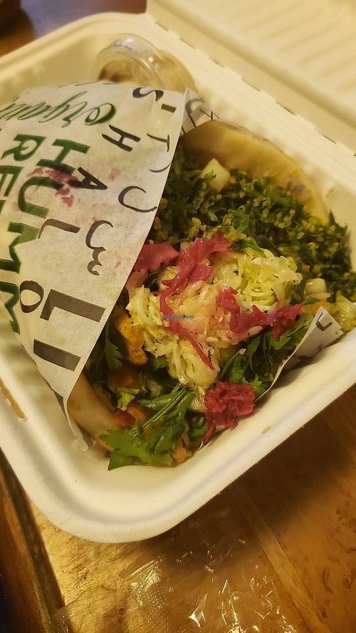 Build your own pita at Hummus Republic in Burbank