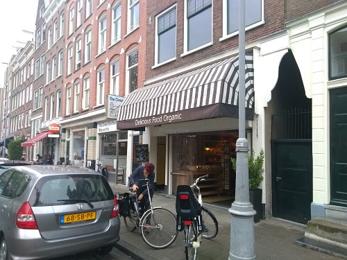 From outside at Delicious Food in Amsterdam