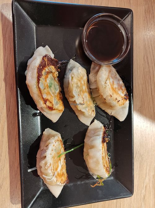 Vegan gyoza at Miska Ramen Bar in Prague