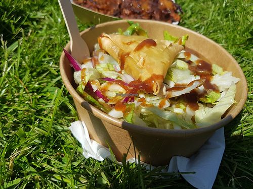 Samosa chaat at Mivesi in Newcastle Upon Tyne