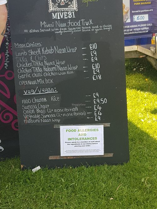 Festival menu at Mivesi in Newcastle Upon Tyne