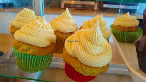 Vegan cupcakes at Secret Garden Cafe in Clitheroe