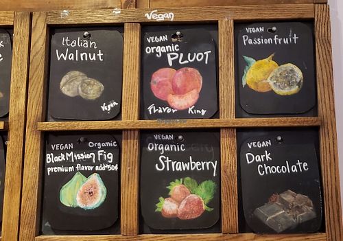 6 vegan flavors today at Caravaggio Gelateria Italiana in Berkeley