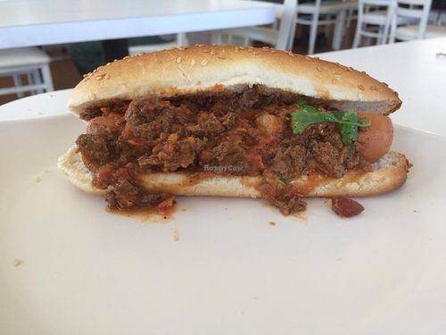 Chili dawg. Sonic style! at Loving Hut - Glendale in Glendale