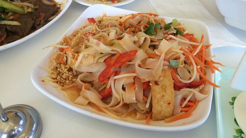 Pad thai. Try with the lime. Amazing. at Loving Hut - Glendale in Glendale