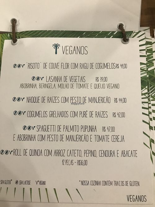 Vegan main dishes at Casa Graviola in Brasilia