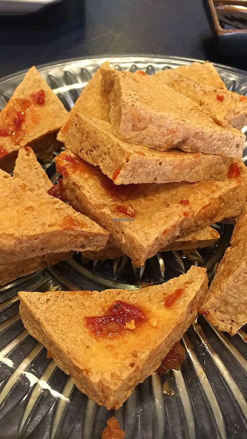 Deep fried tofu with peppery salt at 3G Vegetarian Restaurant in Vancouver