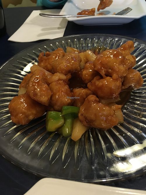 Sweet & Sour Chicken  at 3G Vegetarian Restaurant in Vancouver