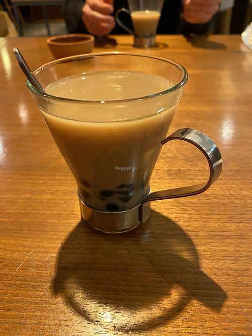Sweet soy milk and ?tapioca balls at Muku Taiwanese Vegetarian Food in Kyoto
