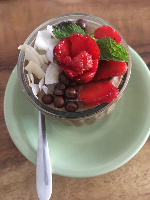Vegan Choco Mousse 35k at In De Bowl in Sanur