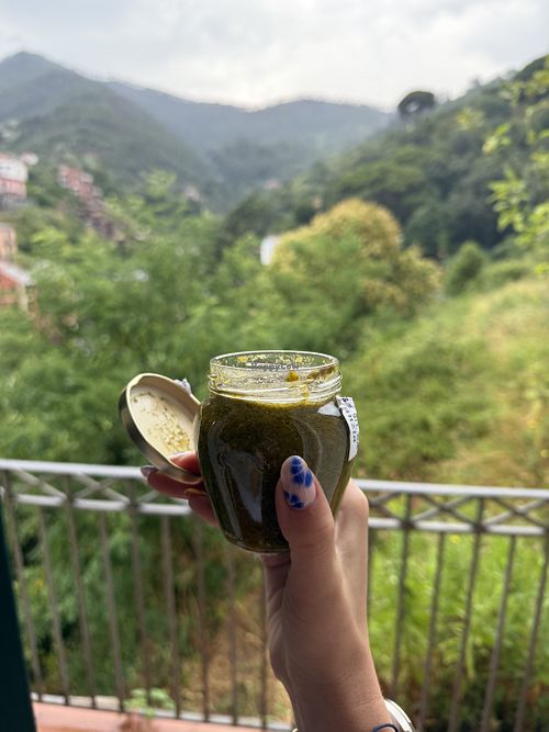   at Baico Artisinal Pesto Lab in Monterosso Al Mare