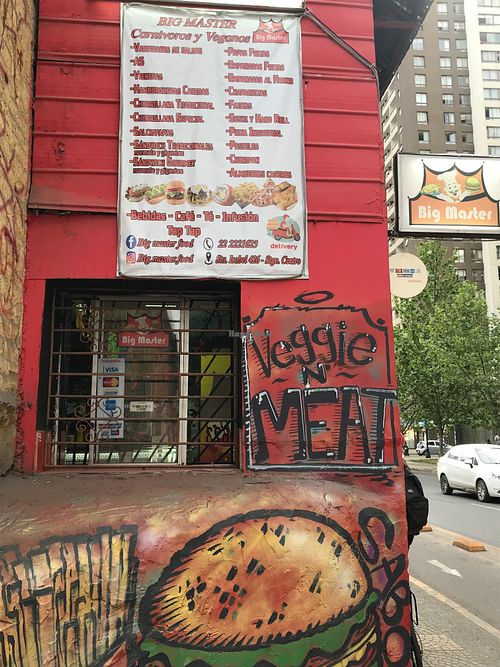 outside at Big Master in Santiago