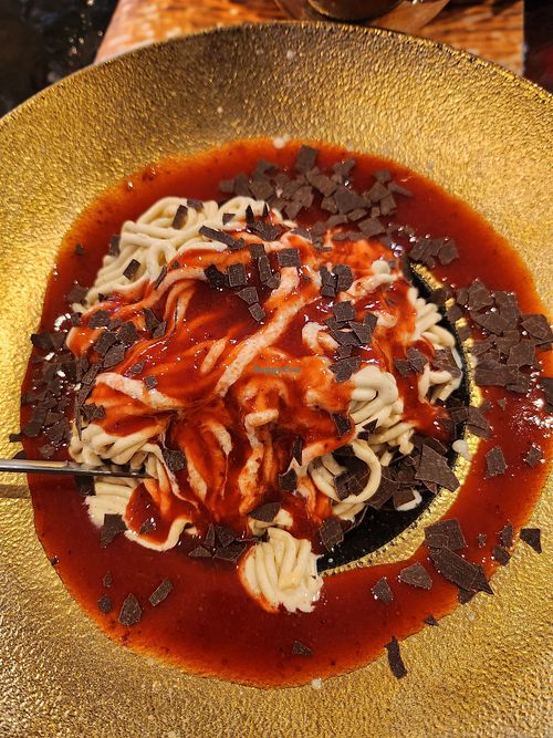 Veganes Spaghettieis at Giovanni L - Quarree in Hamburg