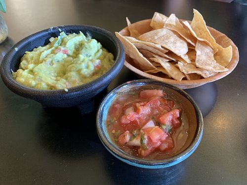Guacamole and chips  at Viva Mexicana in Sebastopol