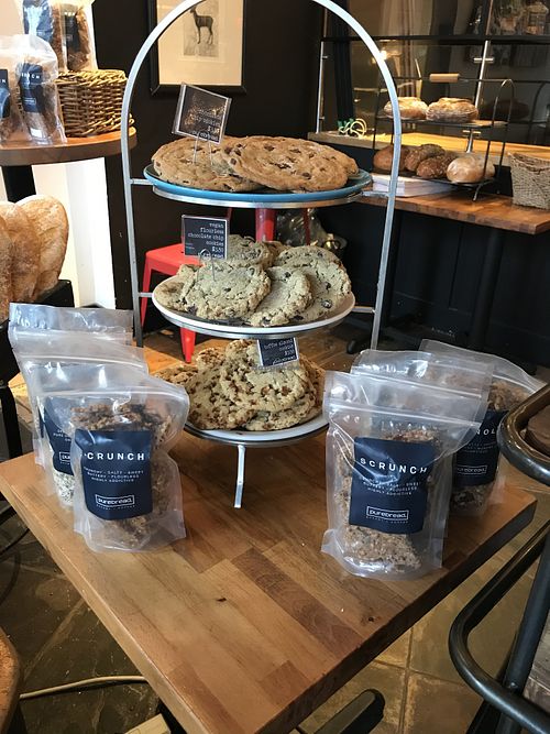 Vegan choc chip cookies at Purebread in Whistler