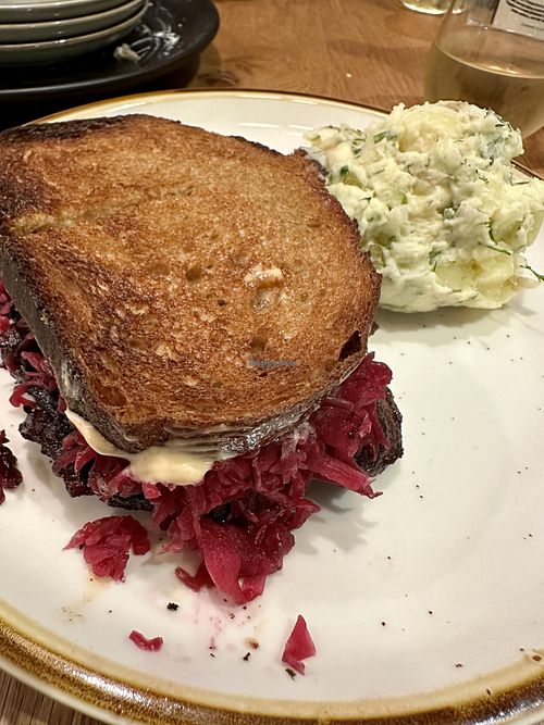 Koji best Reuben + potato salad  at Fermenter in Portland