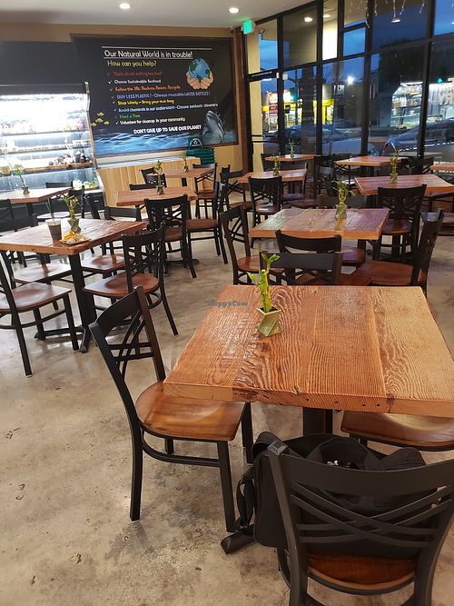 Place to eat and hang at Natural World Market & Cafe in Redondo Beach