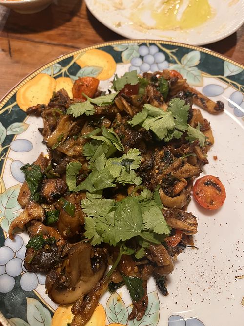 Mushroom Yemen food  at Wardah in Jeju