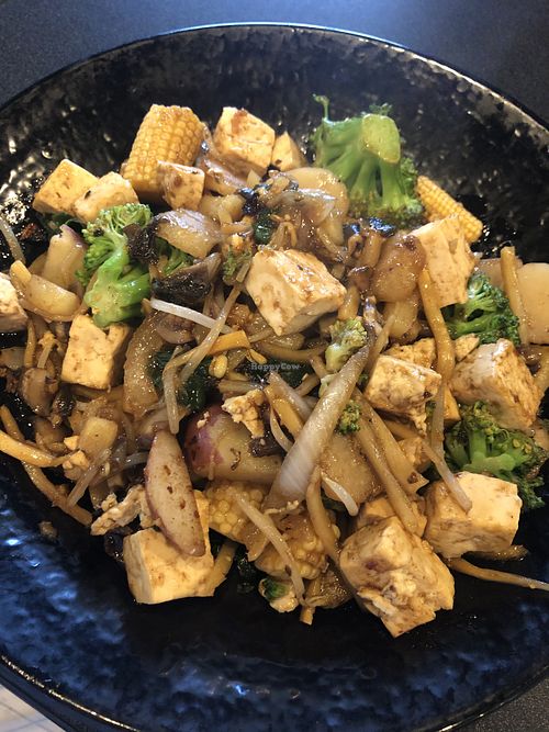 Veggie stir fry at HuHot Mongolian Grill in Coeur D Alene