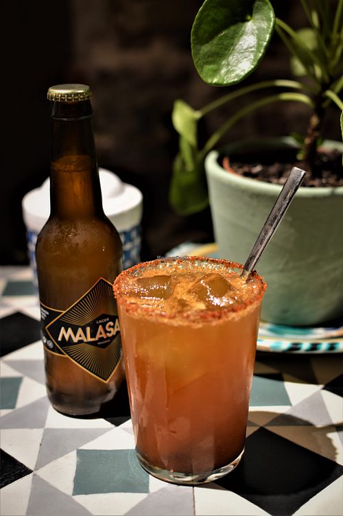 Michelada with Malasaña Lager at VEGA - Alamo in Madrid