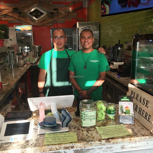 Xavier and Trong  at Organic Juice Infusion in Woodland Hills