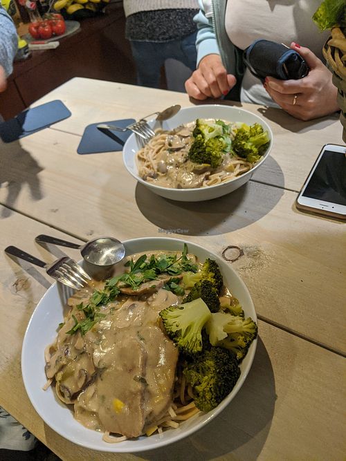 Vegan Stroganoff at Leon's Veggie Fun in Venlo