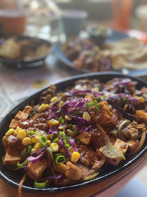 Tofu Burrito Sizzling Plate  at Hecho en Mexico in South Yarra