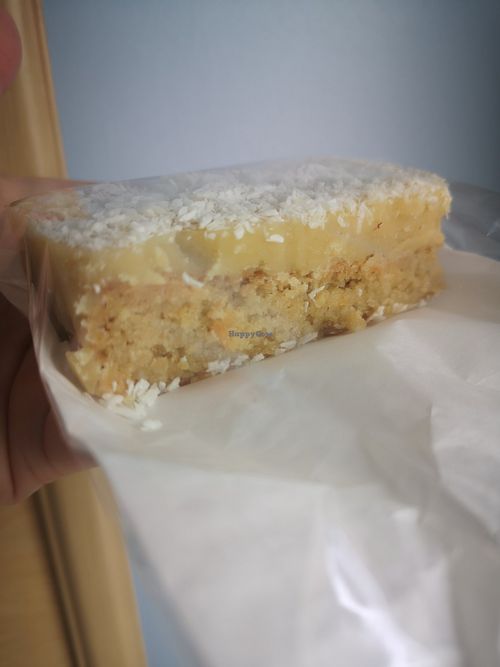 Ginger and coconut slice at Commandery Coffee in Worcester
