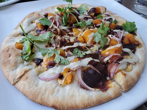 BBQ Squash Pizza at SunCafe in Studio City